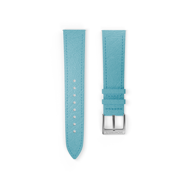 MONTREUX 20mm Aqua Blue French Epsom Leather Strap