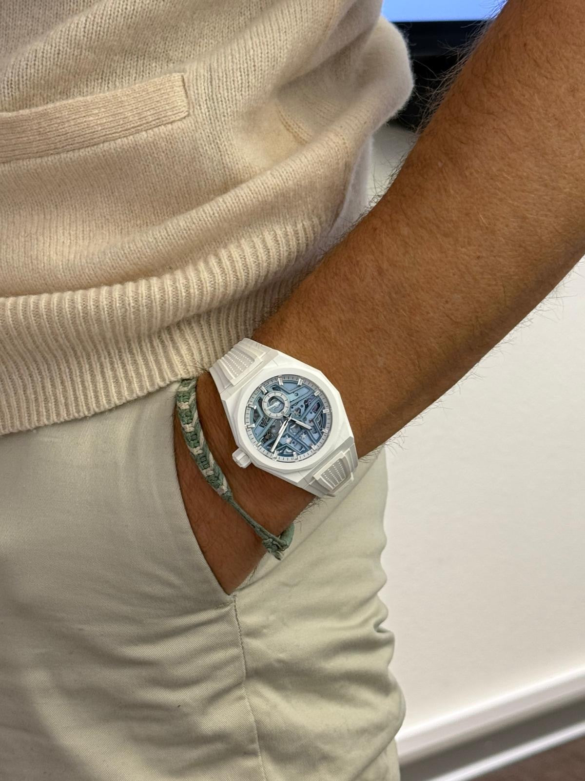 Zenith Defy Skyline Skeleton White Surfer Ceramic – Time+Tide