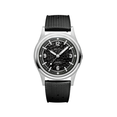 Baltic Hermétique Glacier Black Dial - Black Tropic Strap - Limited Edition