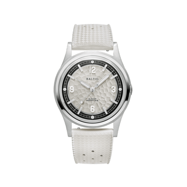 Baltic Hermétique Glacier White Dial - White Tropic Strap - Limited Edition