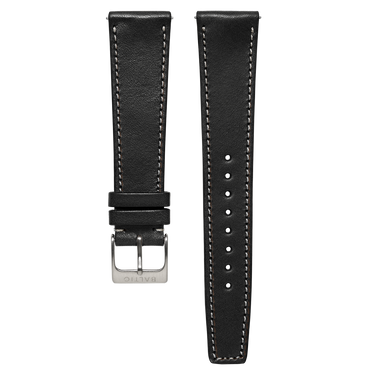 Baltic Stitched Strap - Black Calf Skin