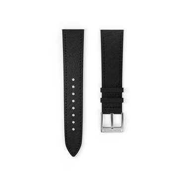 MONTREUX 20mm Black French Epsom Leather Strap