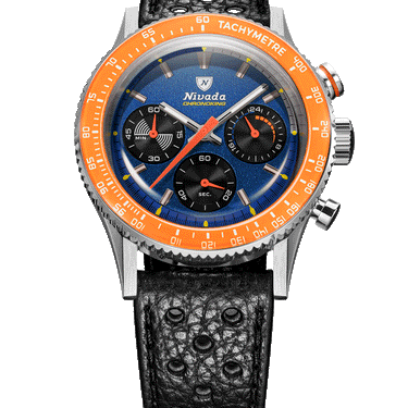 Nivada Grenchen Chronoking Mecaquartz Racing Blue