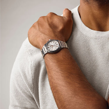 Christopher Ward The Twelve - Alta White - Steel Bracelet - Image