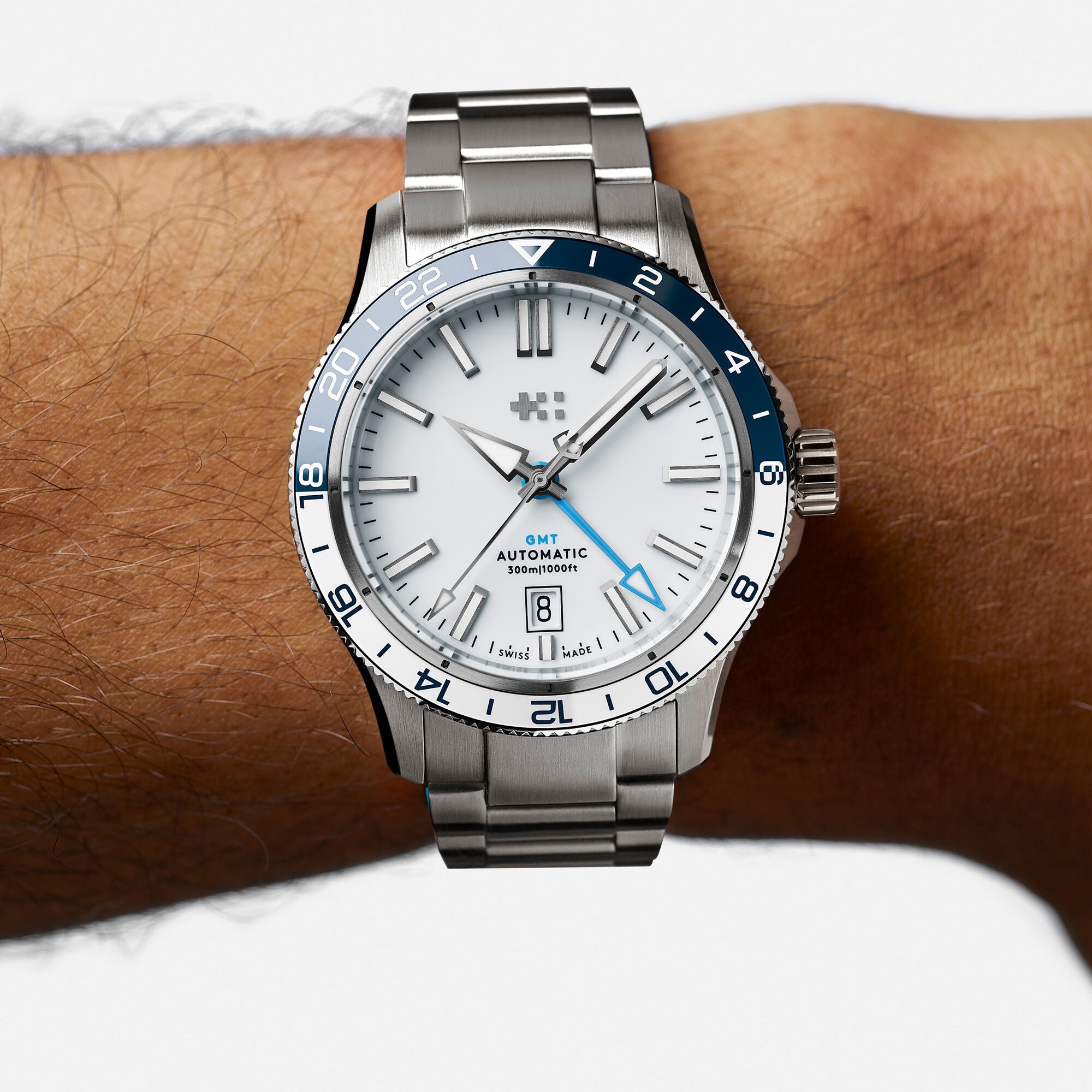 Pre-Order: Christopher Ward C60 Trident GMT 300 40mm White