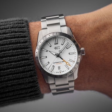Christopher Ward C63 Sealander GMT 36 - White - Steel - Image