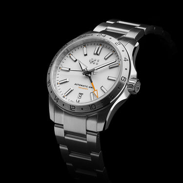 Christopher Ward C63 Sealander GMT 36 - White - Steel - Image