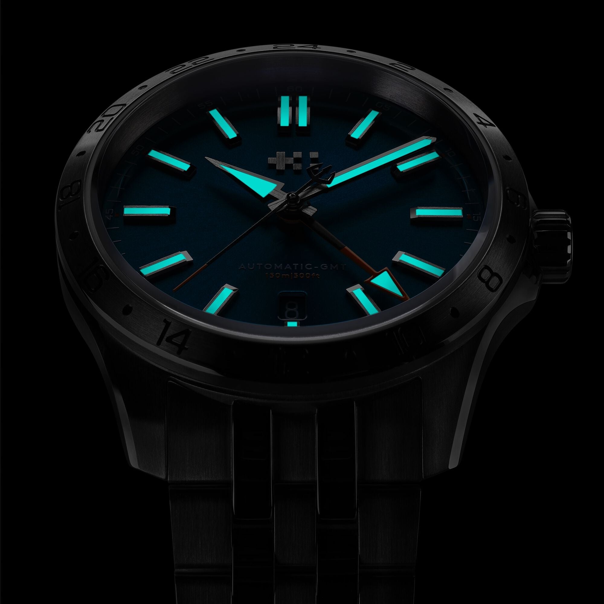 Christopher Ward C63 Sealander GMT - Dragonfly Blue - Consort bracelet - Image