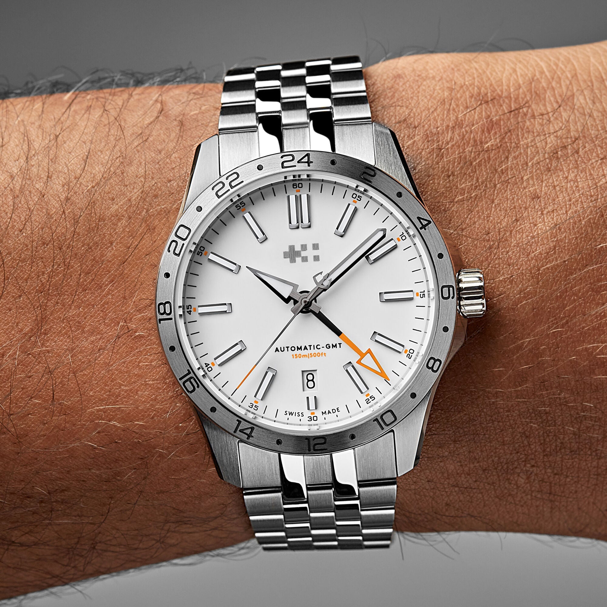 Christopher Ward C63 Sealander GMT - White - Consort bracelet - Image