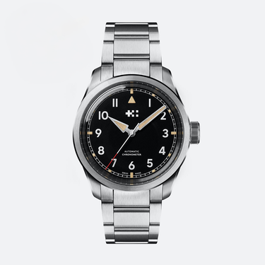 Christopher Ward C65 Sandhurst Series 2 - Black - Bader bracelet