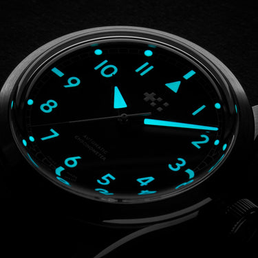 Christopher Ward C65 Sandhurst Series 2 - Black - Bader bracelet - Image