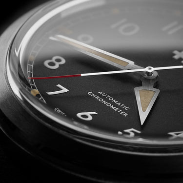 Christopher Ward C65 Sandhurst Series 2 - Black - Bader bracelet - Image