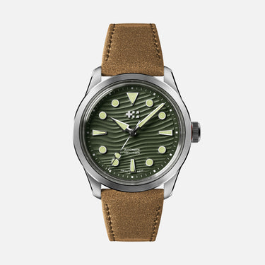 Christopher Ward C65 Dune Automatic Marram Stainless Steel - Camel Orlando Leather