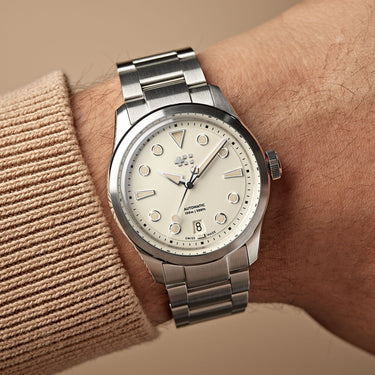 Christopher Ward C65 Dune Automatic - White Sand - Bader bracelet - Image