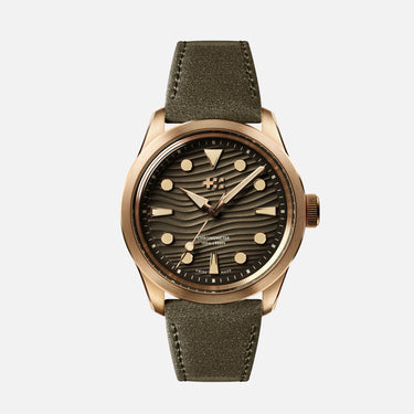 Christopher Ward C65 Dune Automatic Bronze - Tobacco Orlando Leather