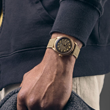 Christopher Ward C65 Dune Automatic Bronze - Tobacco Orlando Leather