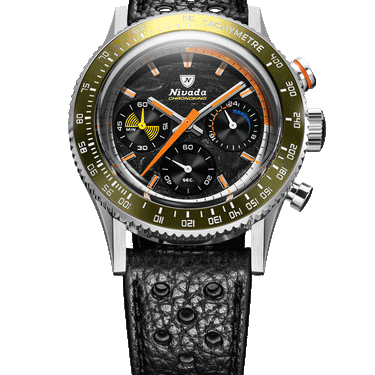 Nivada Grenchen Chronoking Mecaquartz Racing Carbon Limited Edition