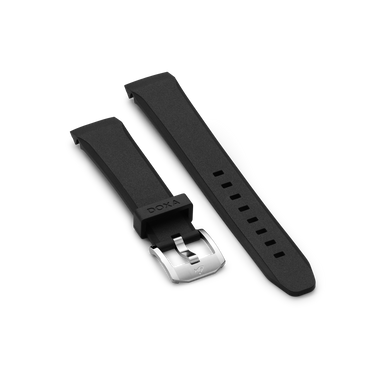 DOXA SUB 200 C-GRAPH II Rubber strap with buckle, Black