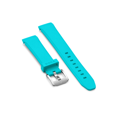 DOXA SUB 200 C-GRAPH II Rubber strap with buckle, Turquoise
