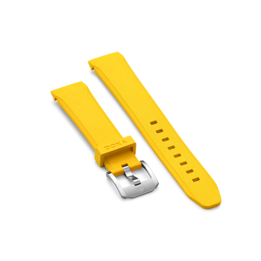 DOXA SUB 200 C-GRAPH II Rubber strap with buckle, Yellow