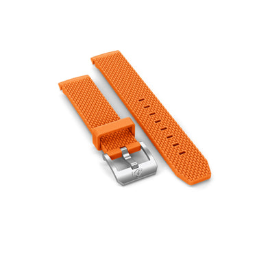 DOXA SUB 200 C-GRAPH Rubber strap with buckle, Orange