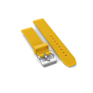 DOXA SUB 200 C-GRAPH Rubber strap with buckle, Yellow