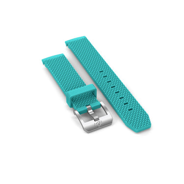 DOXA SUB 200 Rubber strap with buckle, Turquoise