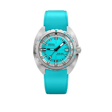 DOXA SUB 300 Aquamarine, rubber strap