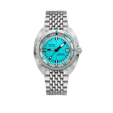 DOXA SUB 300 Aquamarine, stainless steel bracelet