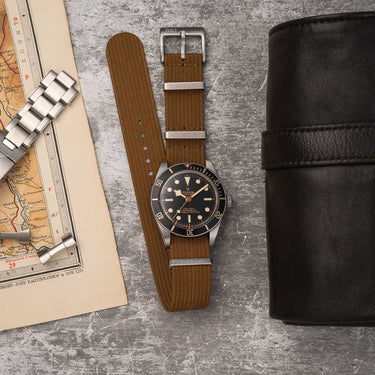 Bark & Jack Brown Ribbed Nylon