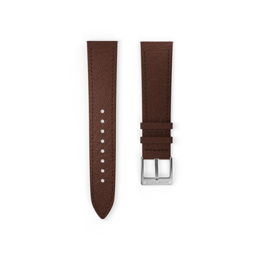 MONTREUX 20mm Dark Brown French Epsom Leather Strap