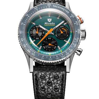 Nivada Grenchen Chronoking Mecaquartz Racing Green