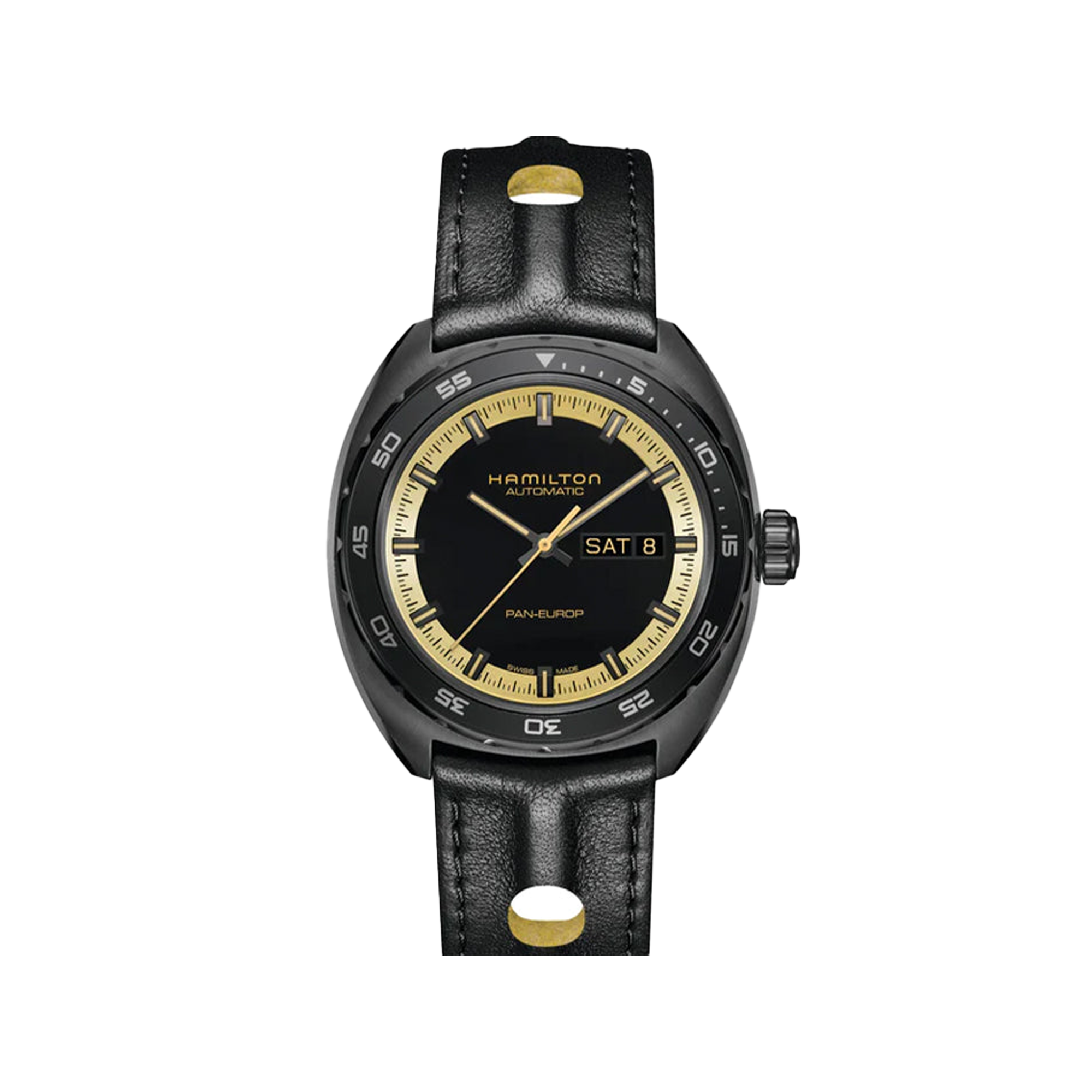 Hamilton American Classic Pan Europ Day Date Auto