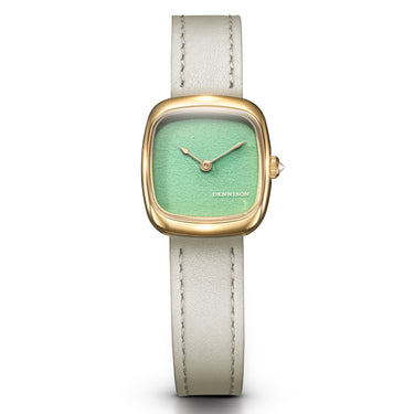 Dennison Mini Lagoon Jadeite In Gold
