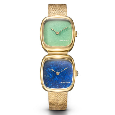 Dennison Dual Time Mini – Lagoon Jadeite & Lapis Lazuli
