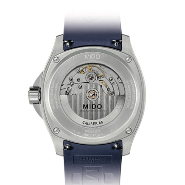 MIDO Multifort TV Big Date - Gradient Blue Dial - Rubber Strap