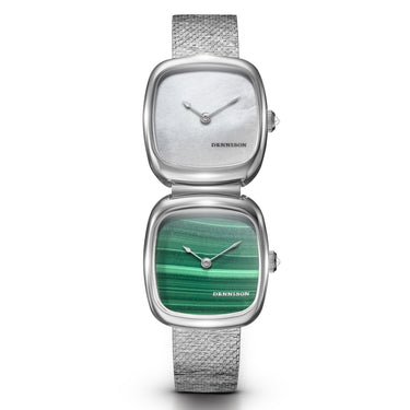Dennison Dual Time Mini – White MOP & Malachite