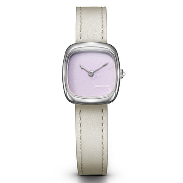 Dennison Mini Pink Malaysian Jade In Steel