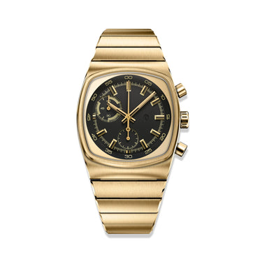 Brew Metric - Gold & Black Chronograph Watch