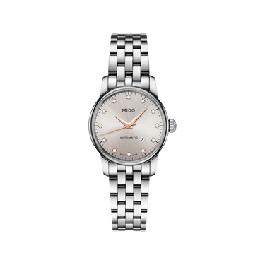 Mido Baroncelli Diamonds - Stainless Steel - Stainless Steel Strap - 29mm