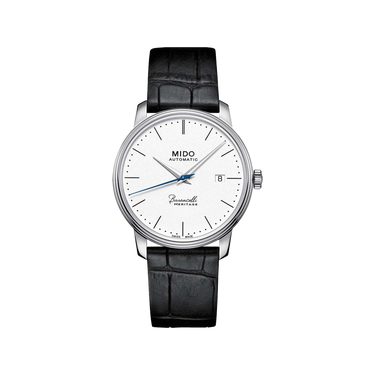 Mido Baroncelli Heritage Gent - Stainless Steel - Black Leather Strap