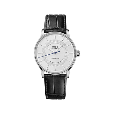 Mido Baroncelli Signature - Stainless Steel - Black Leather Strap