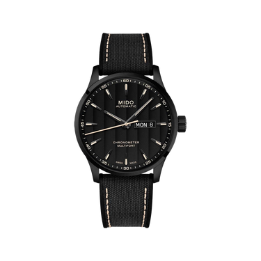 Mido Multifort Chronometer 1 - Stainless Steel with Black PVD - Black Fabric Strap