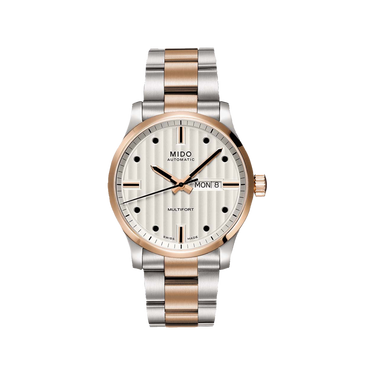 Mido Multifort Gent - Stainless Steel with Rose Gold PVD - Stainless Steel Rose Gold PVD Bracelet