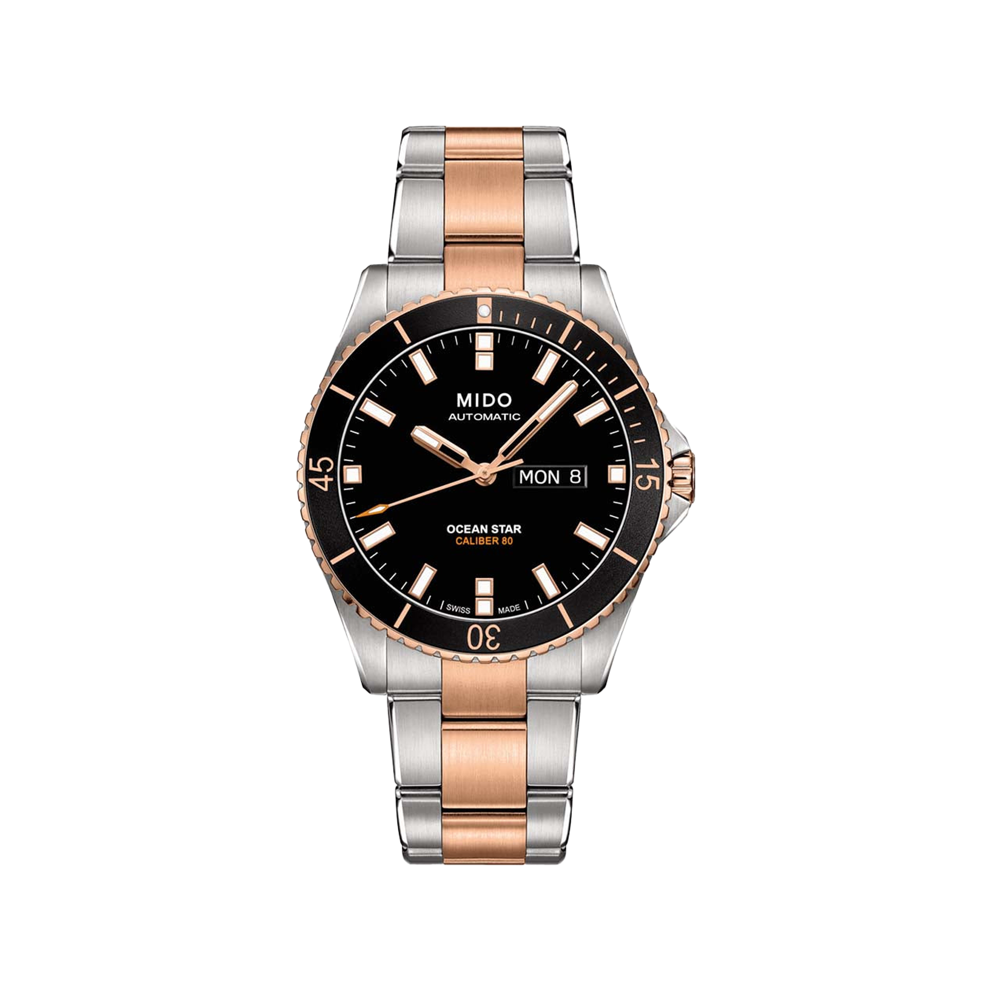 Mido ocean star captain rose gold deals