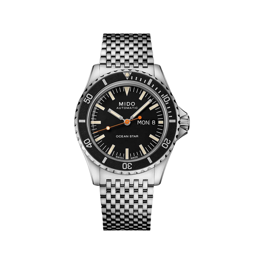 Mido Ocean Star Tribute - Stainless Steel - Interchangeable Stainless Steel Bracelet and Leather Strap