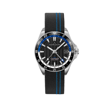 NORQAIN Adventure NEVEREST GMT Blue 41mm - Blue Flex Fabric Strap