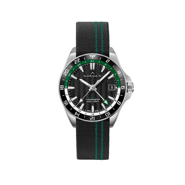 NORQAIN Adventure NEVEREST GMT Green 41mm - Green Flex Fabric Strap