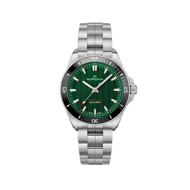 NORQAIN Adventure NEVEREST Green 40mm - Stainless Steel Bracelet