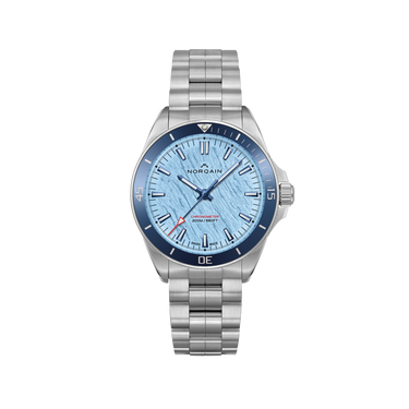 NORQAIN Adventure Neverest Glacier Ice Blue 40mm - Stainless Steel Bracelet